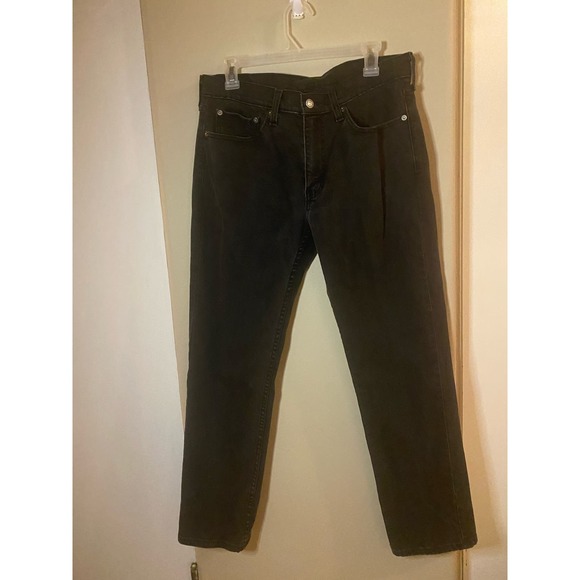 Levi’s 514 Jeans Men’s 32x30 Black Waterless Dark Wash Straight Leg Denim
